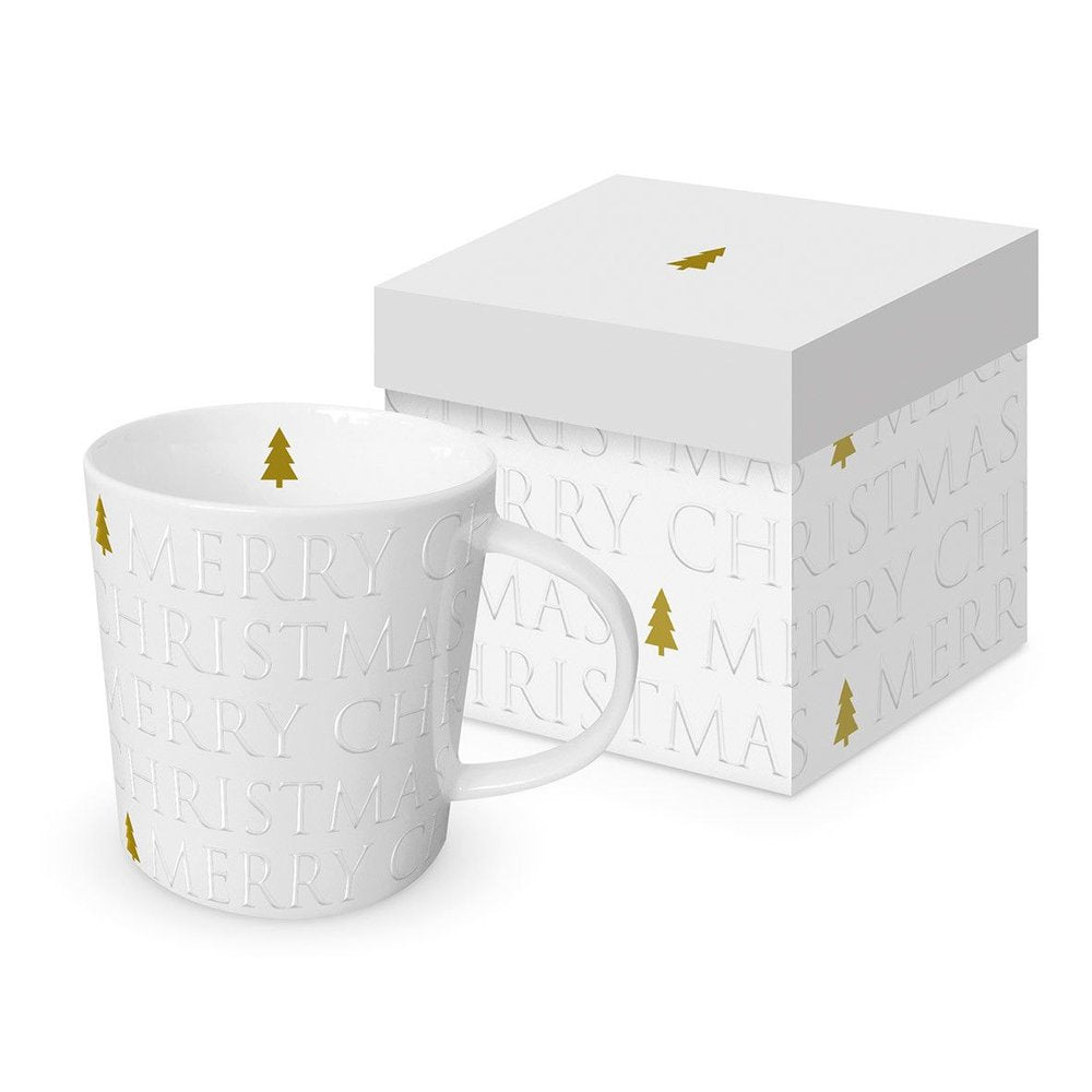 Taza Relieve Christmas Blanca PPD con Caja Regalo Imagen principal del producto
