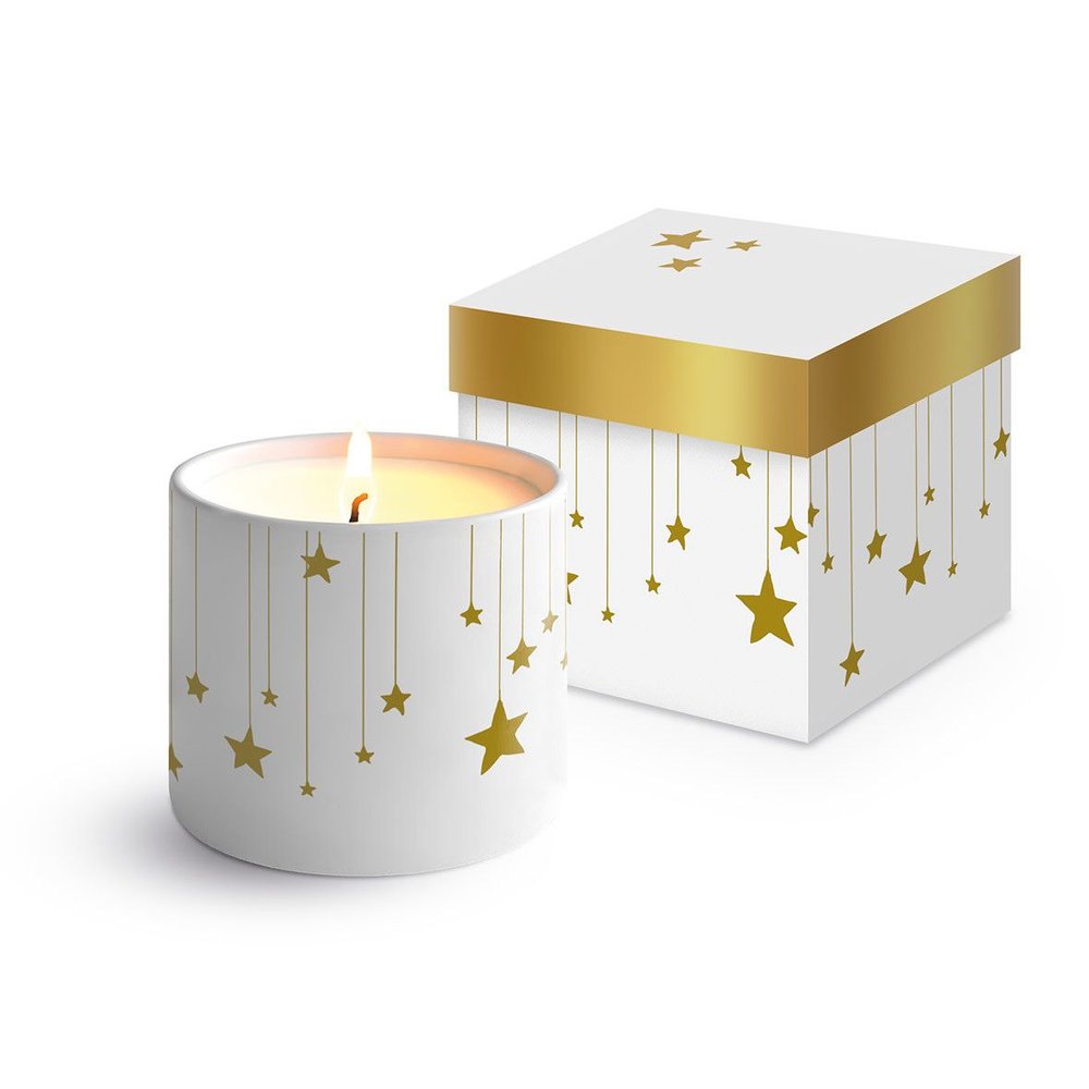 VELA PORCELANA FINA ESTRELLAS + CAJA REGALO | PPD | 1 UNIDAD | 4021766308458 Imagen principal del producto