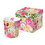 Taza rosas y caja regalo PPD porcelana