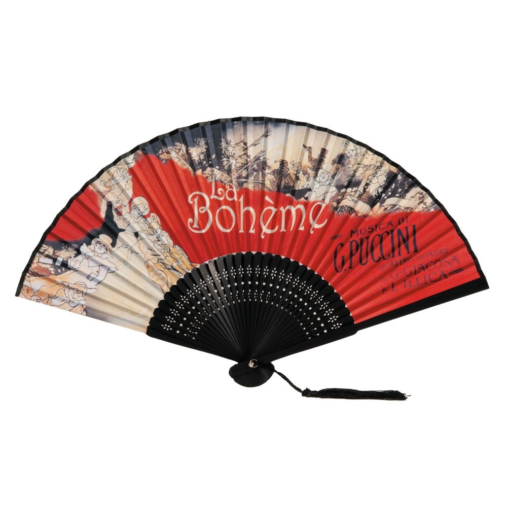 Abanico La Boheme Puccini con Bolsa Fridolin Arte