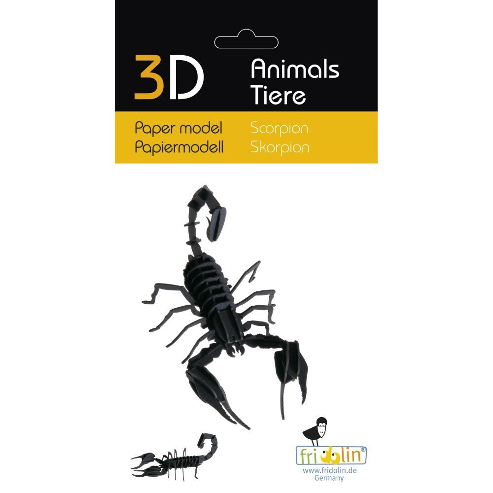 Maqueta Cartón 3D Escorpión Fridolin Maquetas Imagen principal del producto