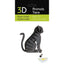 Maqueta Carton 3D Gato Negro Fridolin Maquetas