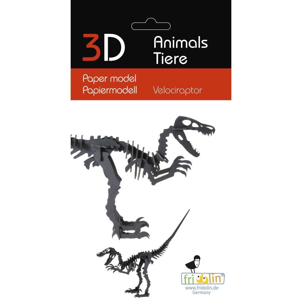 Maqueta Carton 3D Velociraptor Fridolin Maquetas Imagen principal del producto