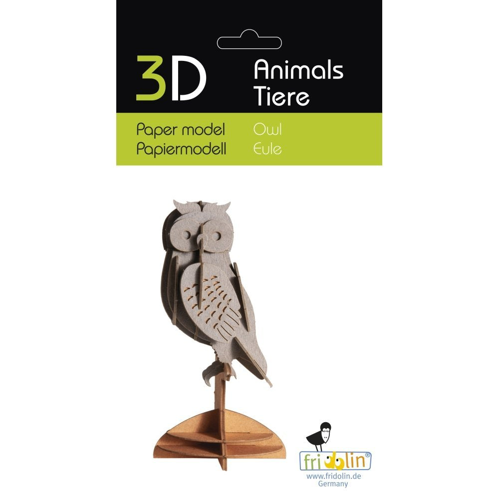Maqueta Cartón 3D Búho Fridolin Maquetas Imagen principal del producto