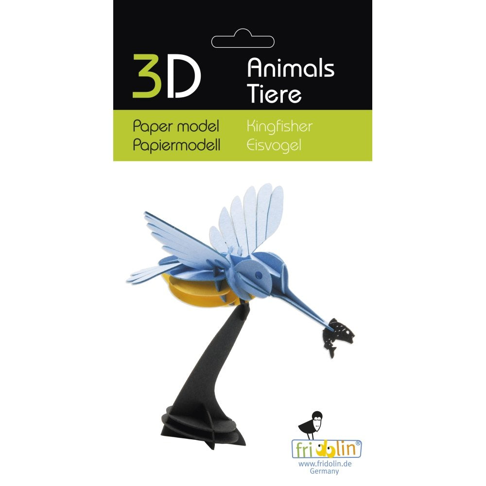 Maqueta Carton 3D Martin Pescador Fridolin Maquetas Imagen principal del producto