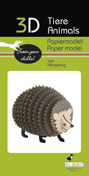 Maqueta Cartón 3D Erizo Fridolin Maquetas Imagen principal del producto
