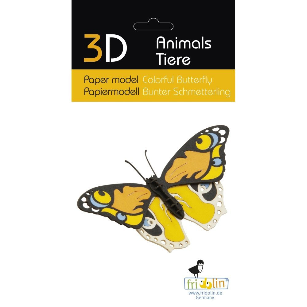 Maqueta Carton 3D Mariposa de Colores Fridolin Maquetas Imagen principal del producto