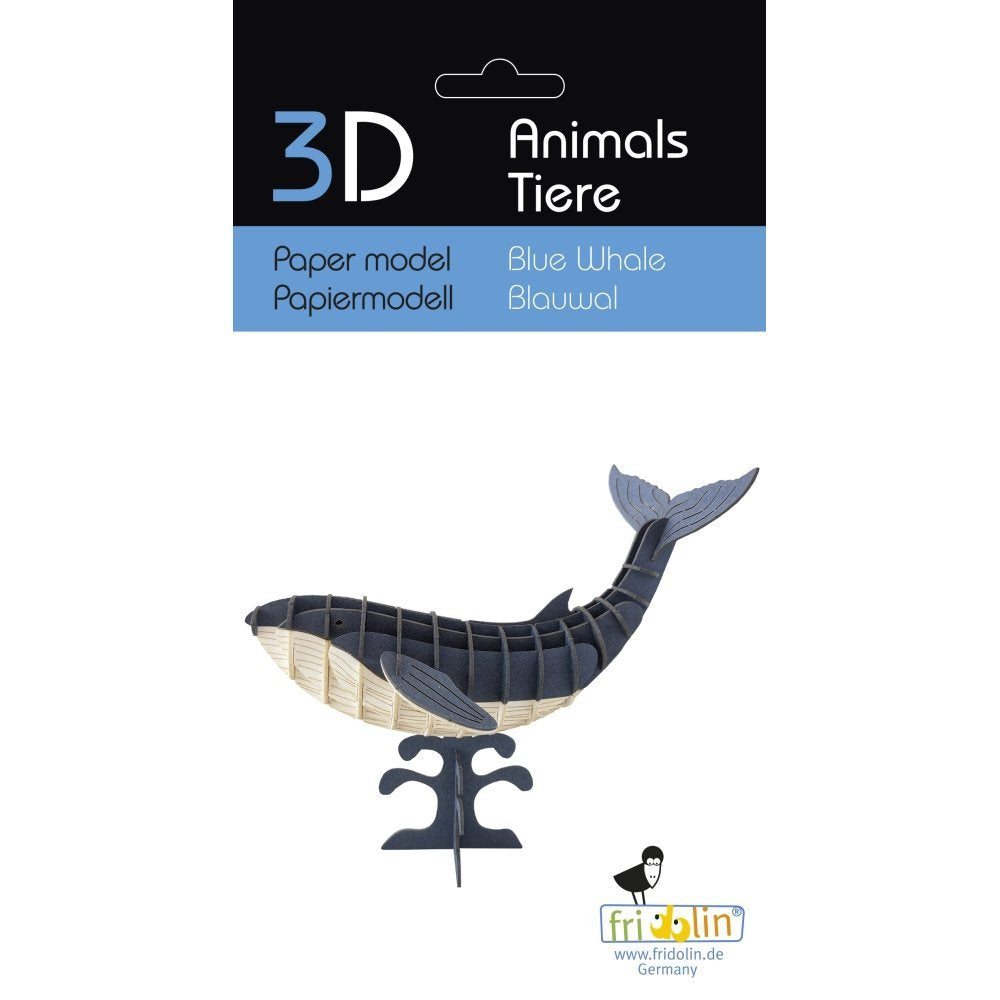 Maqueta Carton 3D Ballena Azul Fridolin Maquetas Imagen principal del producto