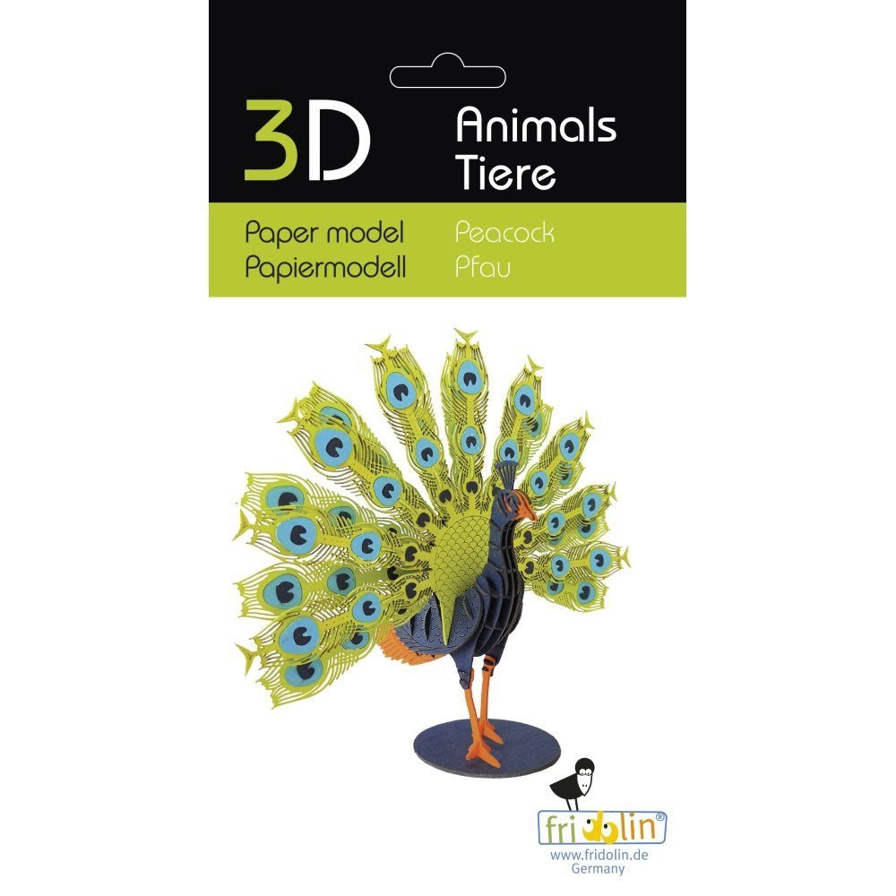 Maqueta Carton 3D Pavo Real Fridolin Maquetas Imagen principal del producto