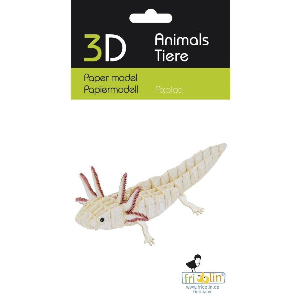Maqueta Carton 3D Ajolote Fridolin Maquetas