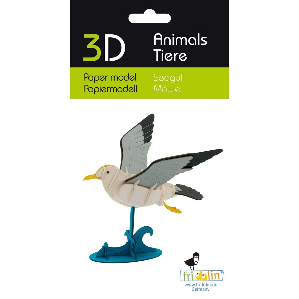 Maqueta de papel 3D Gaviota - Fridolin