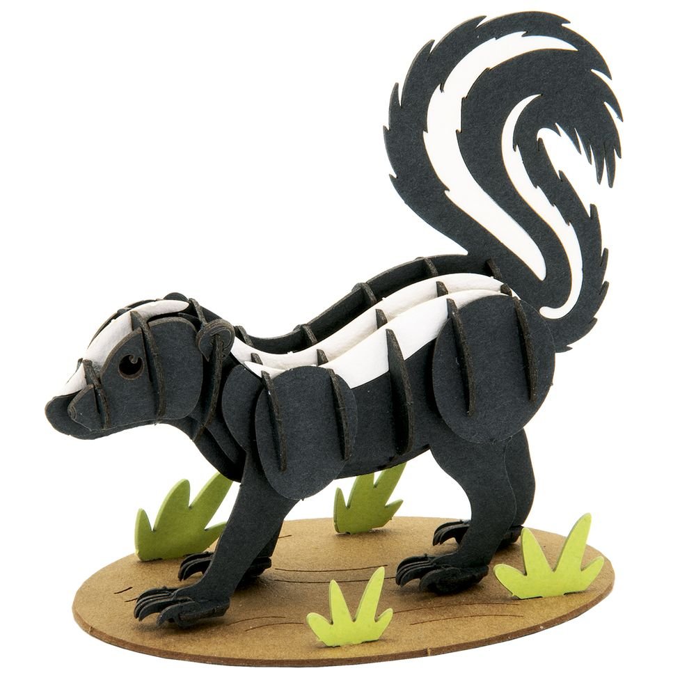 Maqueta de papel 3D mofeta Fridolin