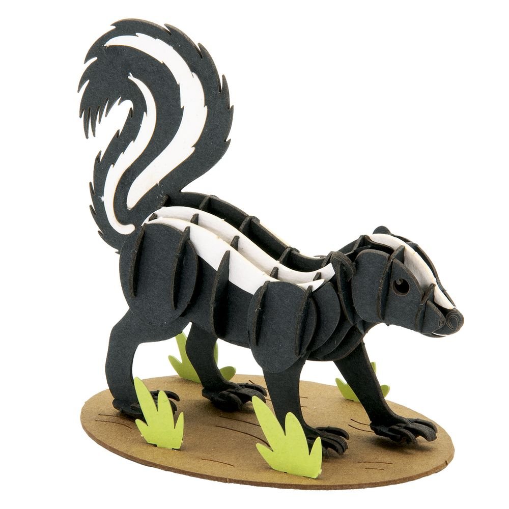 Maqueta de papel 3D mofeta Fridolin