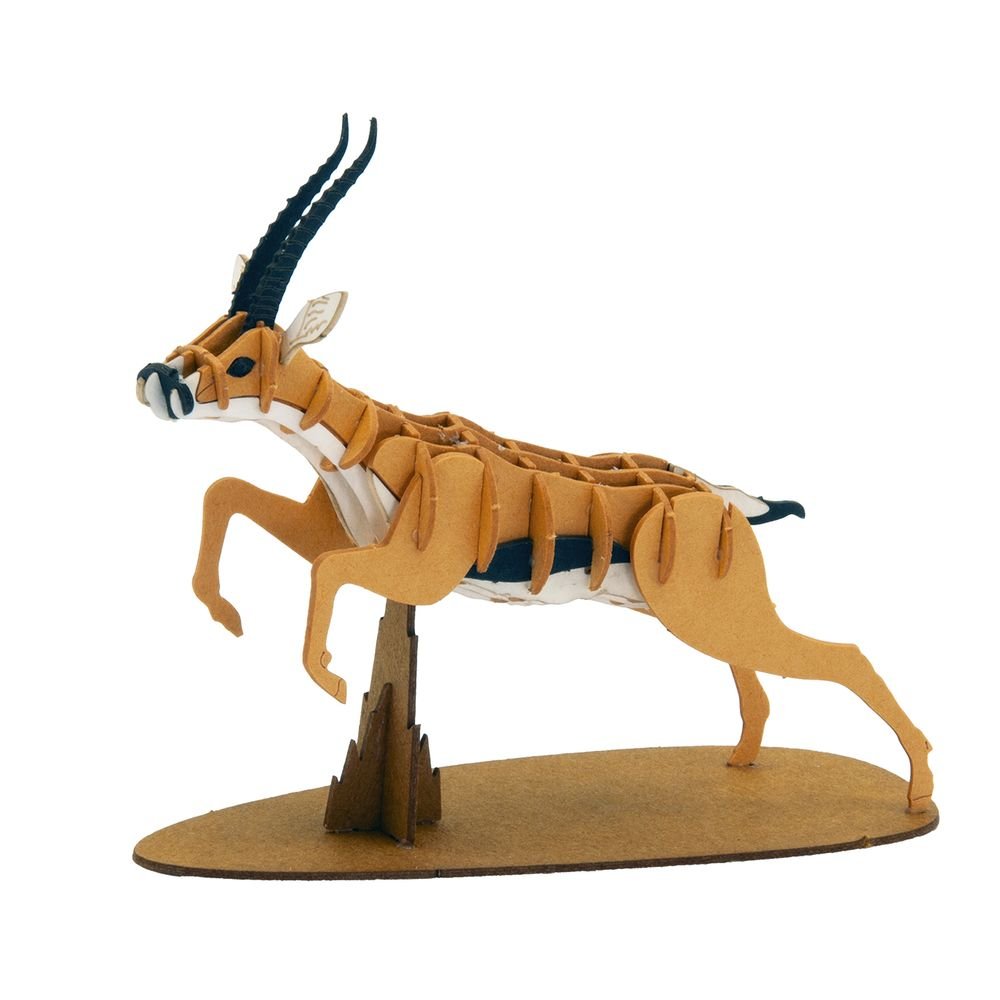 Maqueta de papel 3D Gacela Fridolin