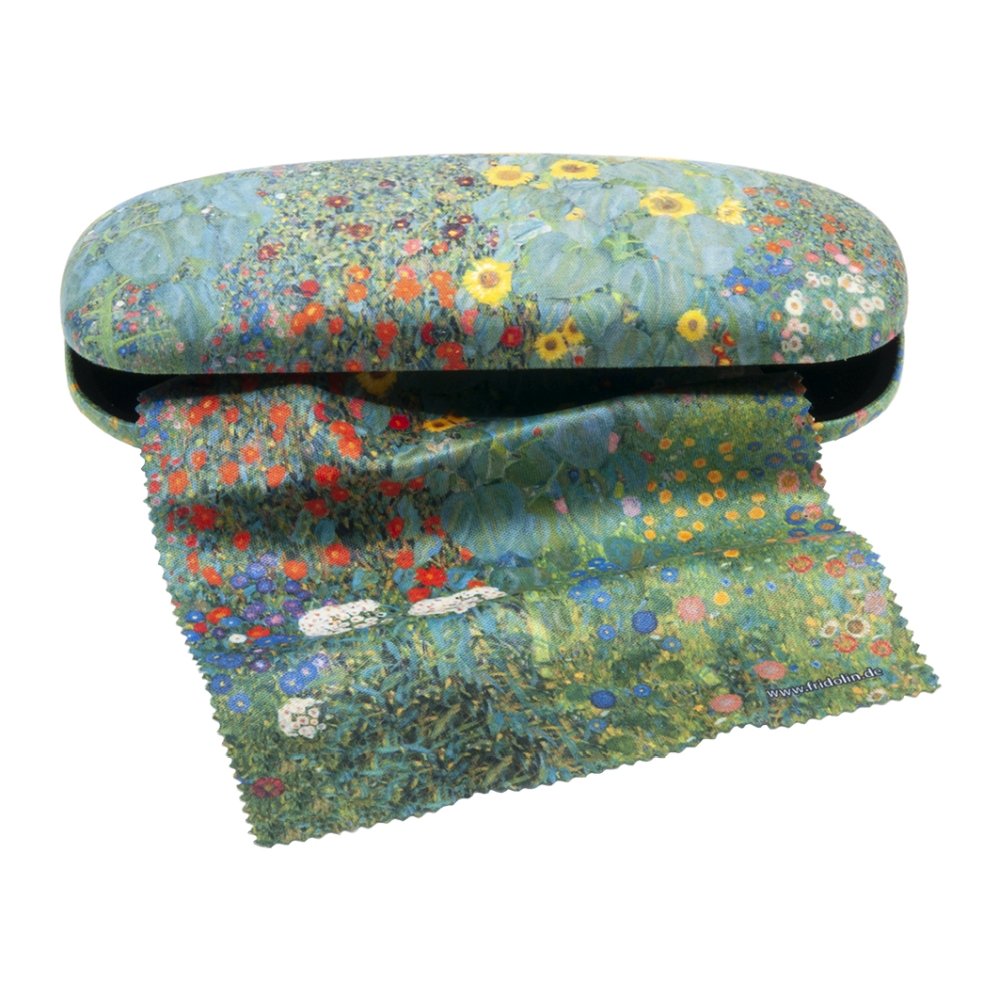 Estuche rígido para gafas Gustav Klimt Farm Garden Fridolin Arte
