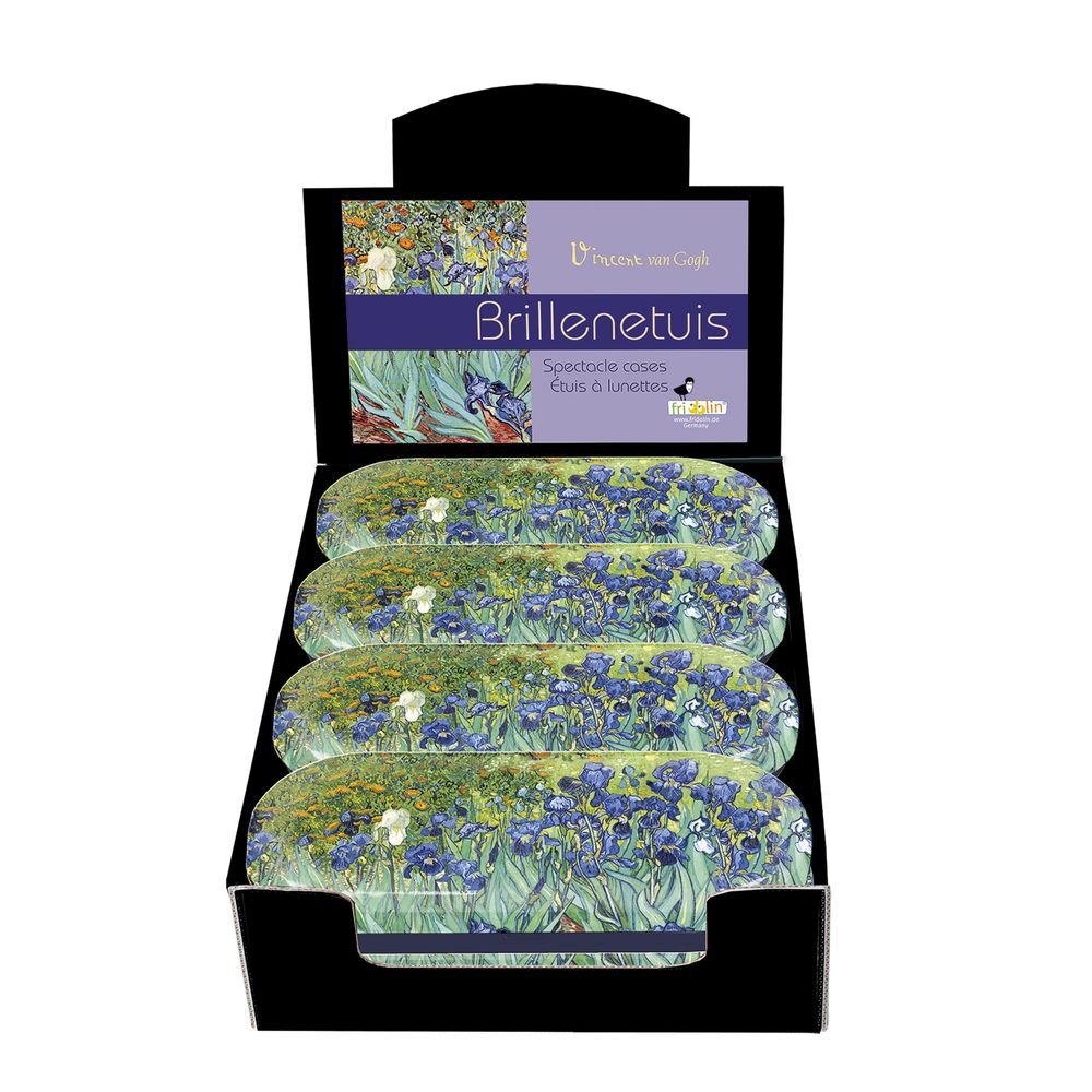 Expositor 12 estuches gafas Gogh Lirios metal Fridolin