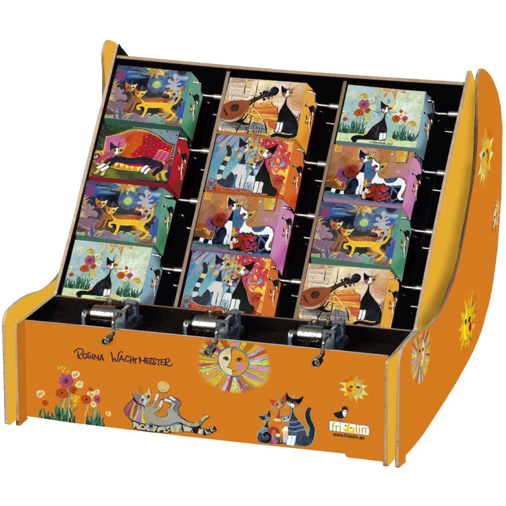 Expositor 36 Cajas de Música Wachtmeister Fridolin Arte