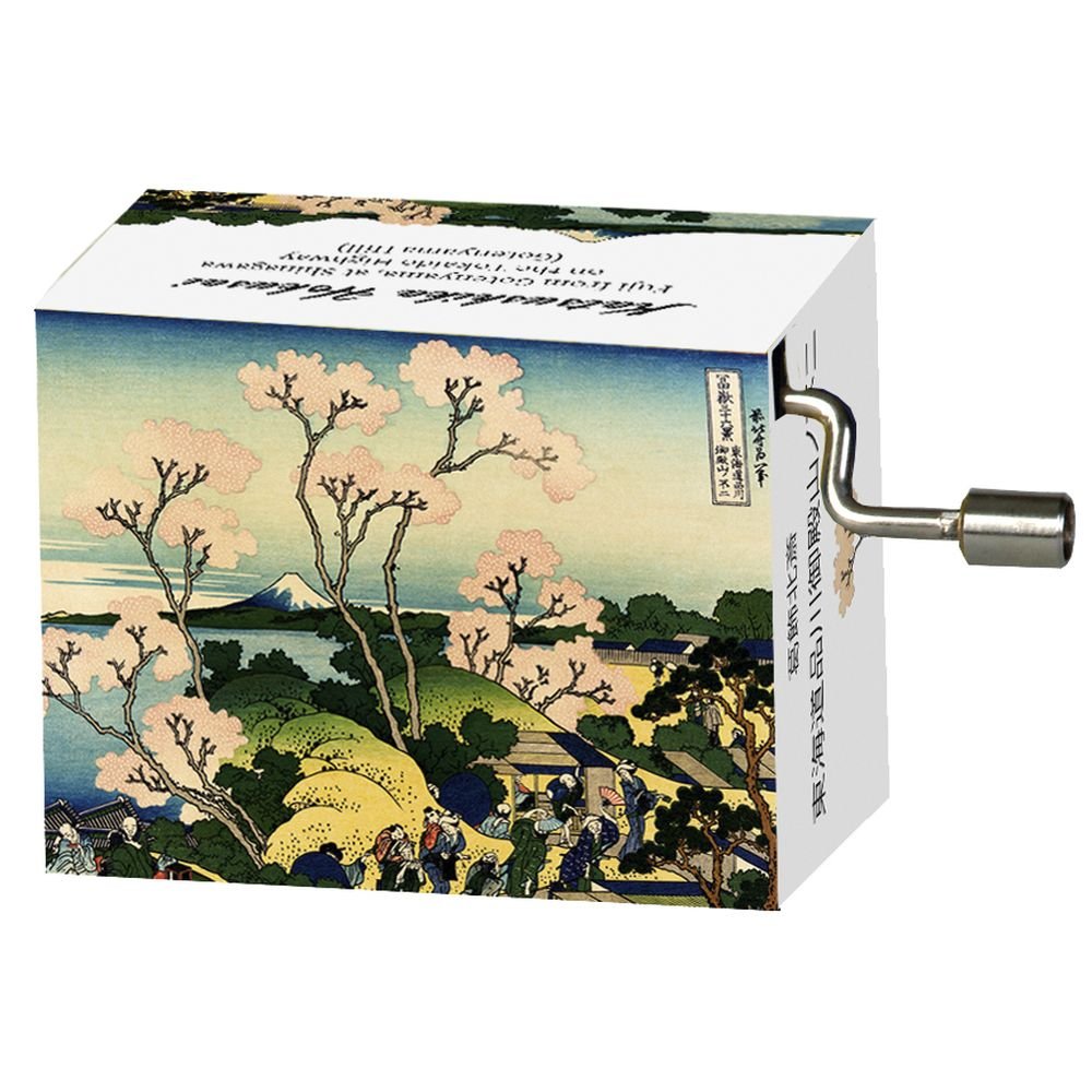 Caja de música Primavera Hokusai Fridolin Arte