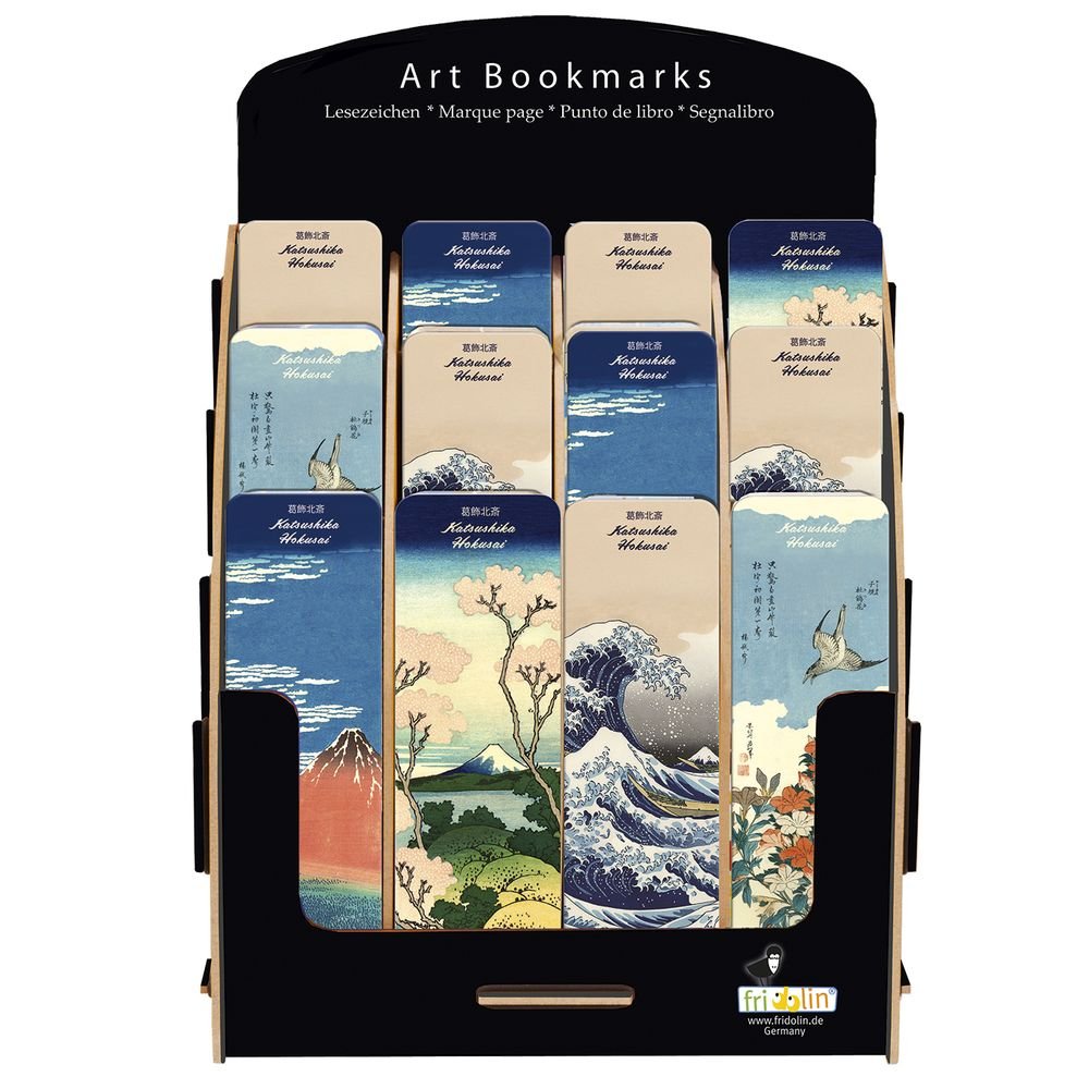 Expositor 240 Marcapáginas Hokusai Surtidos Fridolin Arte