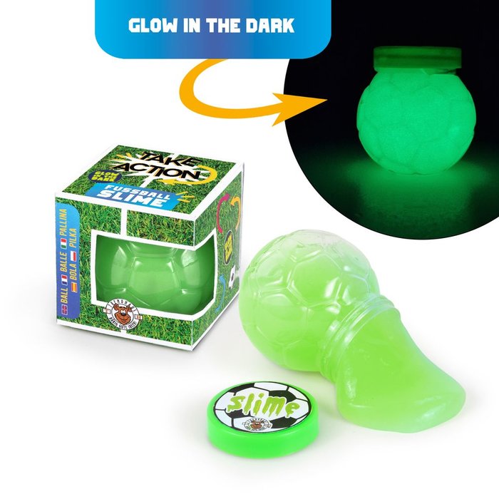 EXPOSITOR 12 SLIME FUTBOL FLUORESCENTE 60G | TRENDHAUS | ENVASE 12 UDS. UNIDAD | 4032722054043 Imagen principal del producto