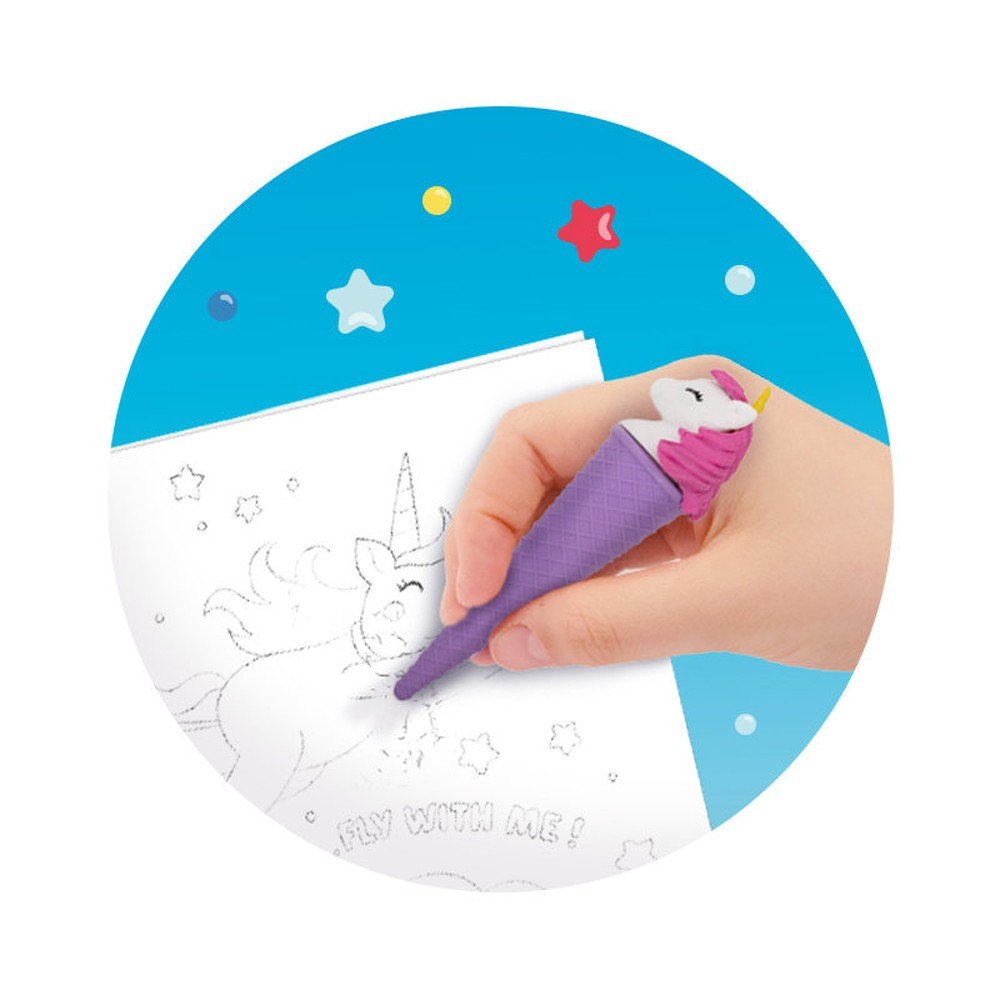 Goma de borrar Helado Unicornio TRENDHAUS, pack 12 uds.