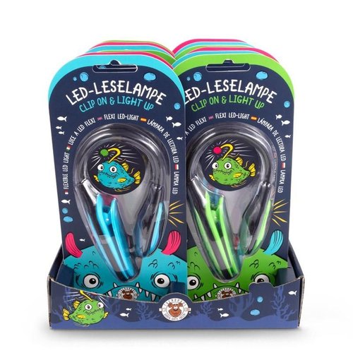 Lámpara de lectura con clip Trendhaus, pack 12 unidades