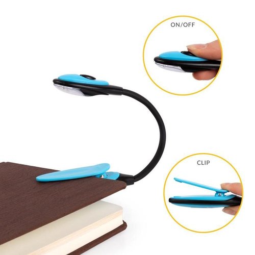 Lámpara de lectura con clip Trendhaus, pack 12 unidades
