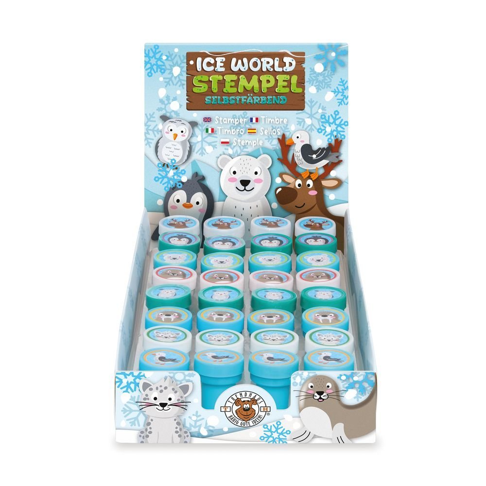 Sellos Animales Mundo Helado Autoentintables 8 Mod. Surtido TRENDHAUS Imagen principal del producto