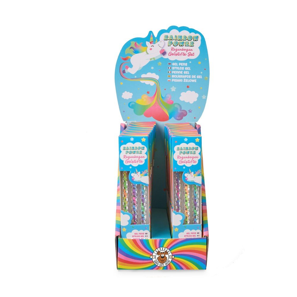 Expositor 16 bolígrafos de gel Rainbow Trendhaus
