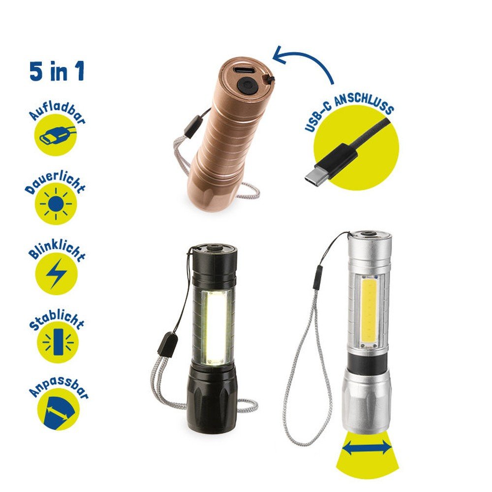 Linterna LED 5 en 1 Trendhaus, pack 12 unidades