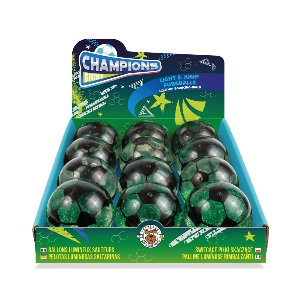 Expositor 12 Balones de Futbol con Luz Light & Jump TRENDHAUS Imagen principal del producto