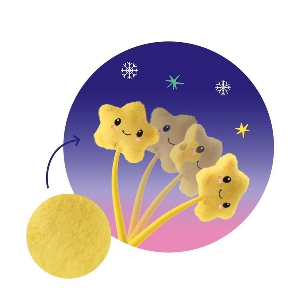 Expositor 12 bolígrafos peluche estrella 0,5 mm Trendhaus