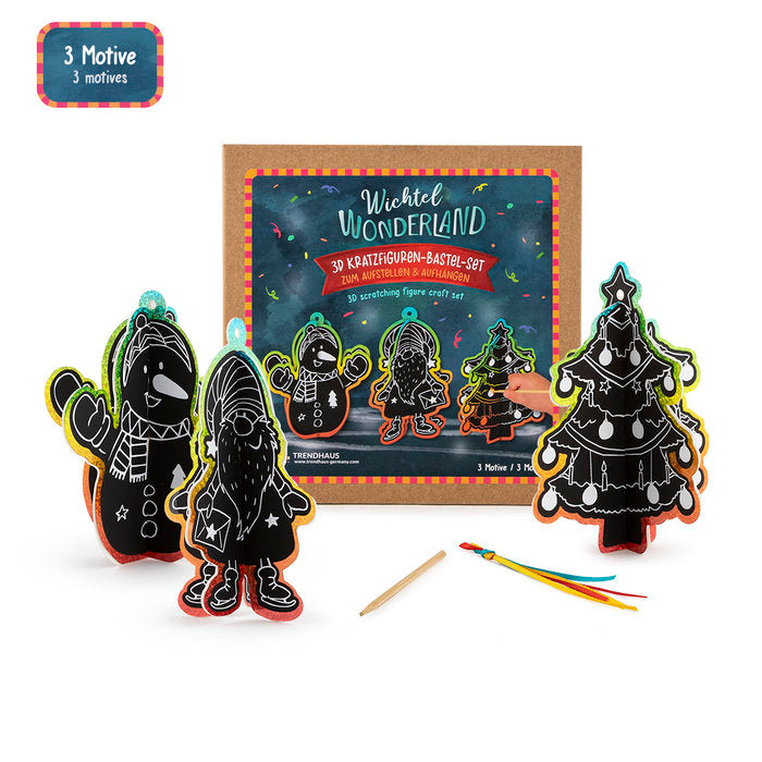 SET DE FIGURAS PARA RASCAR 3D 3U | TRENDHAUS | 1 UNIDAD | 4032722957122 Imagen principal del producto