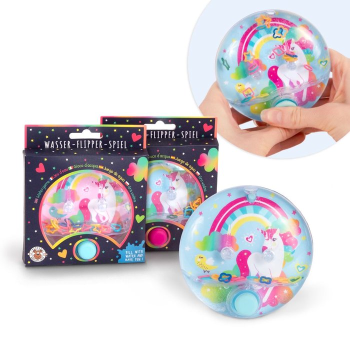 JUEGO DE AGUA FLIPPER UNICORNIO | TRENDHAUS | 1 UNIDAD | 4032722961600