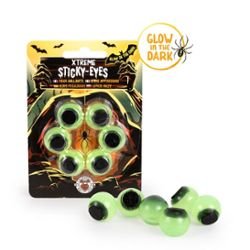 Ojos Pegajosos Fosforescentes TRENDHAUS Pack 4 unidades