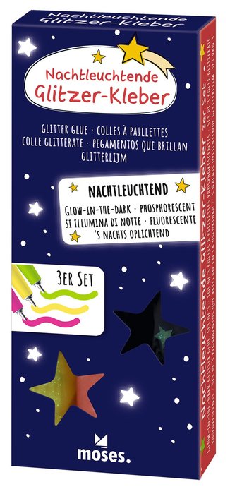 Pack de 3 pegamentos que brillan en la oscuridad para manualidades Imagen principal del producto