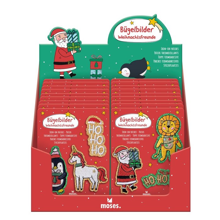 EXPOSITOR 18 PARCHES TERMOADHESIVOS INFANTILES NAVIDAD | MOSES | ENVASE 18 UDS. UNIDAD | 4033477168641 Imagen principal del producto