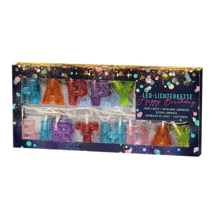 GUIRNALDA DE LUCES HAPPY BIRTHDAY | MOSES | 1 UNIDAD | 4033477251923 Imagen principal del producto