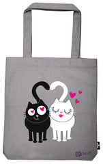 BOLSA DE TELA DE LA COMPRA ED GATOS LOVE | MOSES