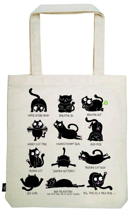 BOLSA DE TELA DE LA COMPRA ED EL GATO YOGA | MOSES Imagen principal del producto