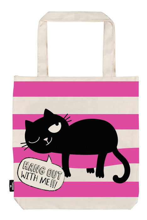 BOLSA DE TELA DE LA COMPRA HANG OUT ED THE CAT | MOSES