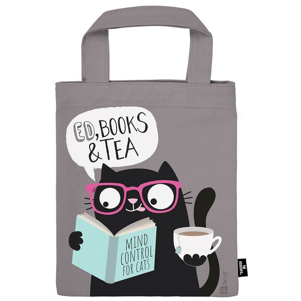 Bolsa de Tela para Libros Gato Ed Books and Tea MOSES