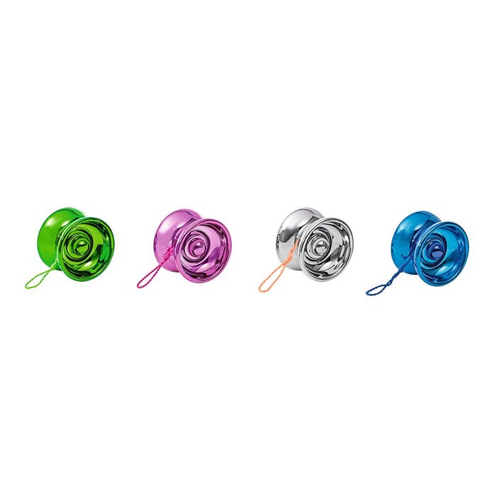 Expositor 8 Yo-yo acero brillante colores surtidos MOSES