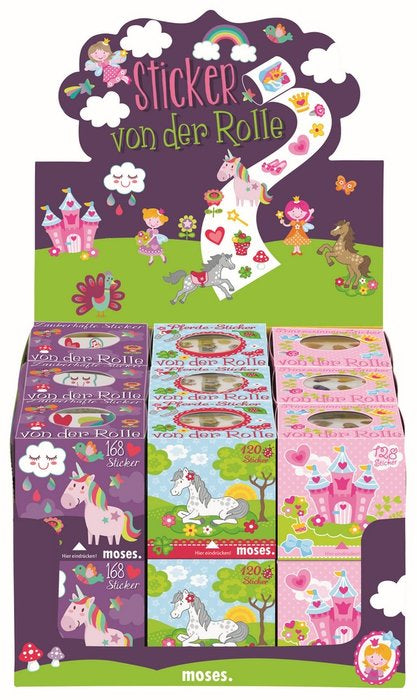 PEGATINAS PRINCESA CABALLO, UNICORNIO O PRINCESAS SURTIDAS | MOSES | 1 UNIDAD | 4033477307873 Imagen principal del producto