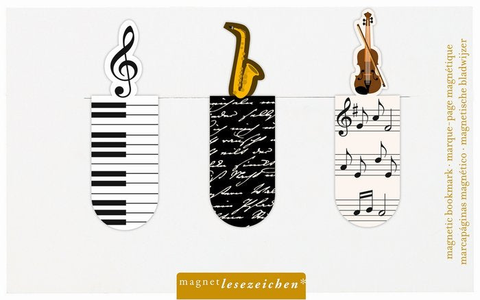 MARCAPAGINAS MAGNETICO TEMA MUSICA 6 UNIDADES | 6 UNIDADES | (MOSES) Imagen principal del producto