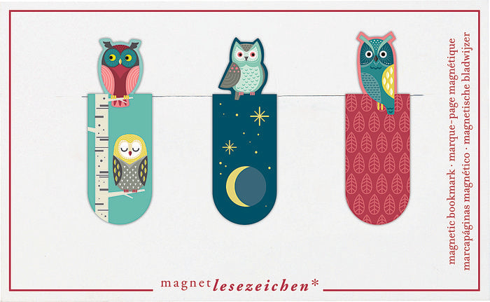 MARCAPAGINAS MAGNETICO BUHOS 6 UNIDADES | 6 UNIDADES | (MOSES)