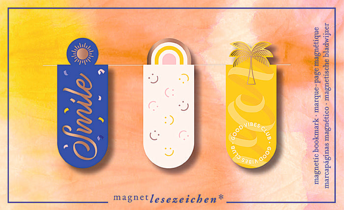 MARCAPAGINAS MAGNETICO SMILE PRIMAVERA 6 UNIDADES | 6 UNIDADES | (MOSES)