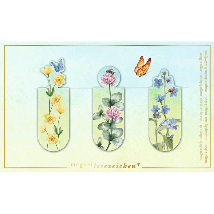 MARCAPAGINAS MAGNETICO CAMPO DE FLORES 6 UNIDADES | 6 UNIDADES | (MOSES) Imagen principal del producto