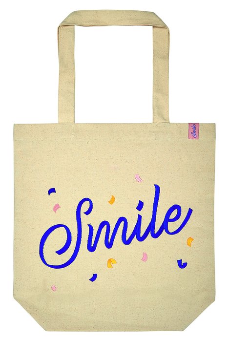 BOLSA TELA DE LA COMPRA ALGODON ORGANICO SMILE | MOSES