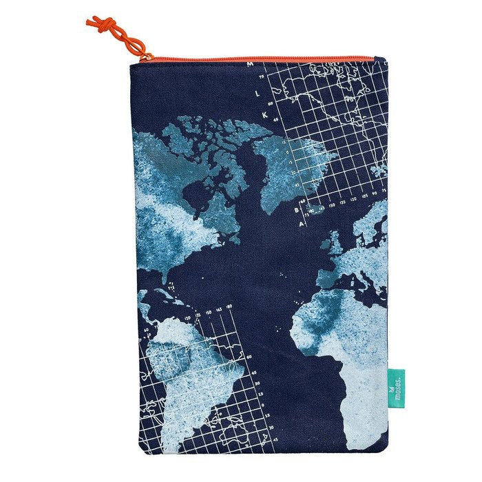 FUNDA CREMALLERA PORTA LIBROS AROUND THE WORLD | MOSES | 1 UNIDAD | 4033477823670